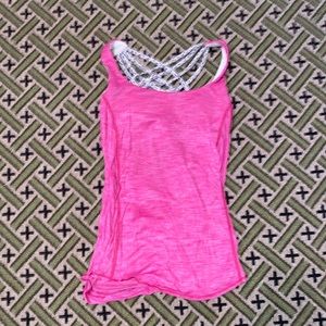 Lulu lemon tank top with open back
